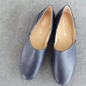 Clark's Plus Cushion Navy Blue Womens Flats